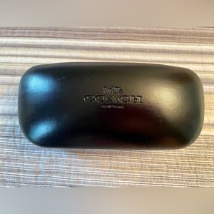 COACH SUNGLASSES CASE BLACK Eyeglass Hard Protective Case